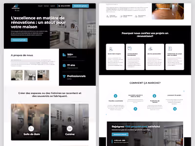 ARJ Construction – Website UI/UX