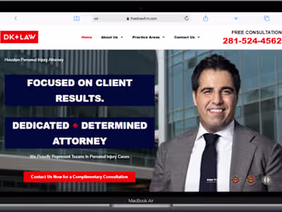 Website Development for a Law Firm