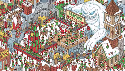A Custom holiday Game Card! Can you find all of them? 🕵️‍♀️...