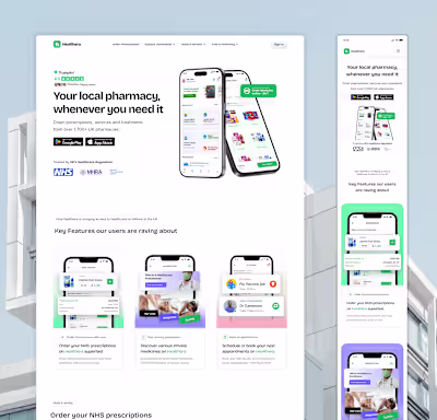 Healthera website redesign
