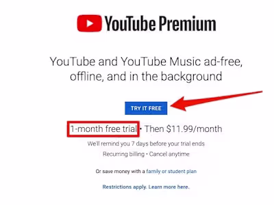 YouTube Premium, TV,  and Music
