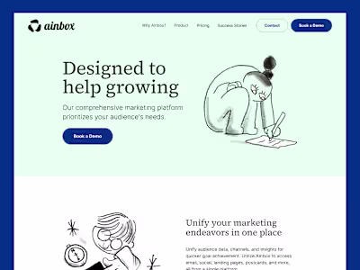 AInbox — Marketing Landing Page for Framer