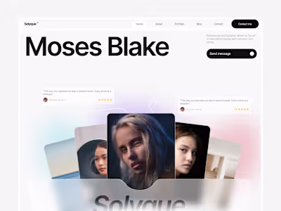 Solyque: A Framer Template for Photographers