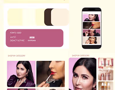 Kay beauty mockup website :: Behance
