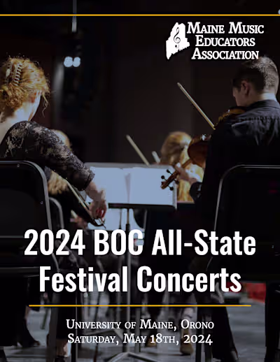 Print Design: 2024 MMEA All-State Festival Program