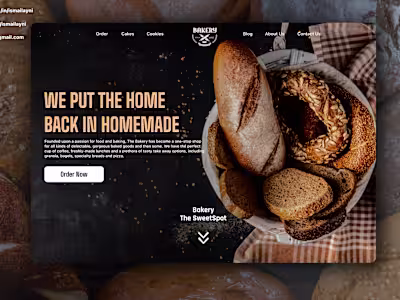 Bakery UI Design Concept