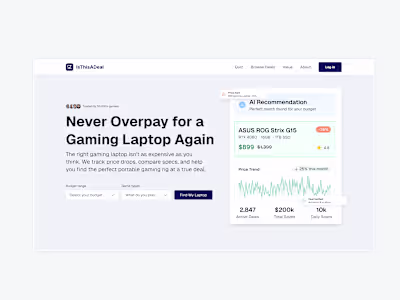 IsThisADeal.ai Homepage Redesign
