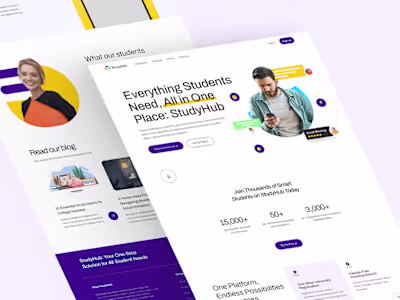 Educational Landing Page Design