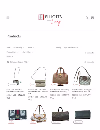 E-commerce Luxury Site
