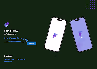 FundFlow Fintech App (A Case Study on Behance