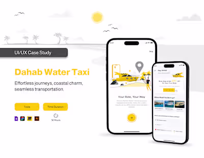 Dahab Water Taxi (UI/UX Case Study) :: Behance
