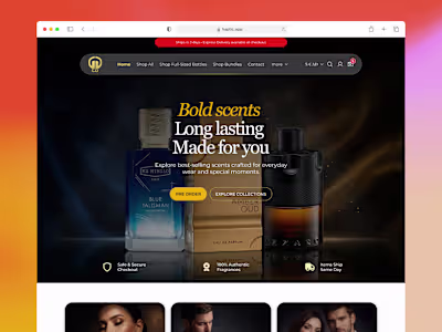 High-Converting Perfume Store (Shopify Redesign)