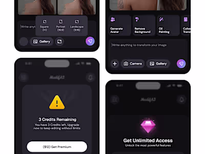 Mobile App Design IOS (ModifAi)