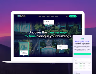 Energizing a Climate Tech Product's Website
