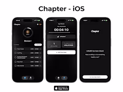Chapter — Habit Replacement iOS App