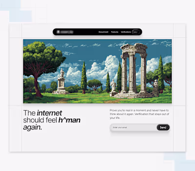 Designed this hero to feel calm, human, and timeless because...