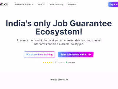 NxtJob.ai (India's only Job Guarantee
Ecosystem!)
