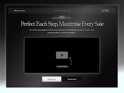 Obscura Labs • Agency Site