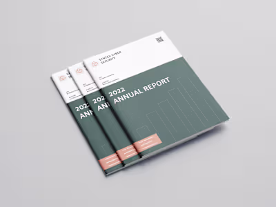 Annual Report Layout Design for a Cybersecurity Company