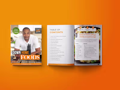 Cookbook design for a professional chef, created to showcase...