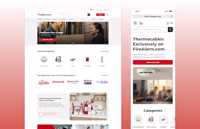 FireAlarm.com E-commerce UX Redesign