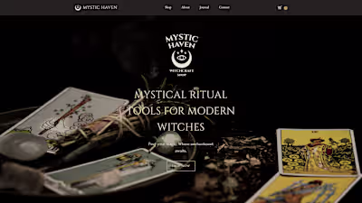 Mystic Haven E-commerce Interface Design Demo