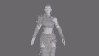 Woman Warrior/Vikinga -  Challenging 3D Modeling Project