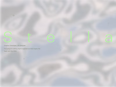 Stella Mathioudakis - Portfolio site