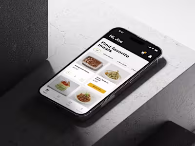 Mind Food Mobile App Design