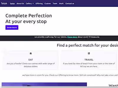 Web Weaver Hotel website 