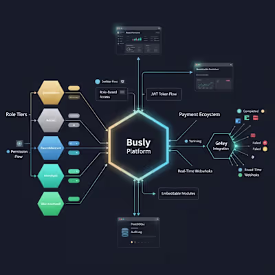 Busly – Multi-Role CRM & Payment Management SaaS