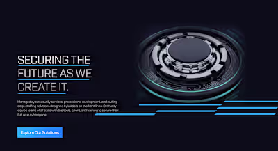 Cythority, Cybersecurity Website Design