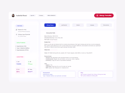 EHR Patient Chart Redesign for Clinician Usability