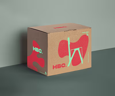 Furniture packaging design and visuals for HBC