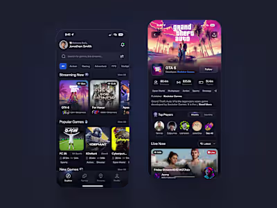 Game Streaming App - GTA 6