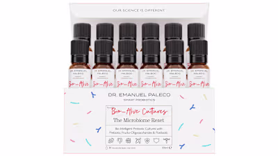 Probiotic product in vials and boxes