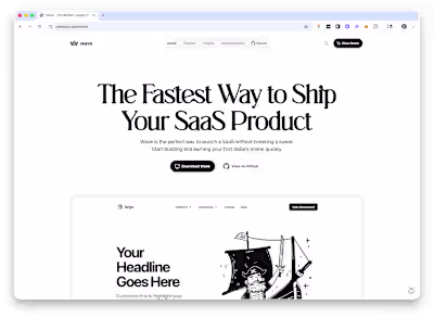Wave - The Open Source SaaS Starter Kit