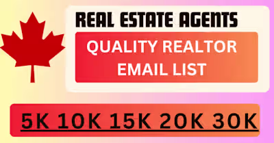 I will generate the best b2b leads of real estate agents and re…
