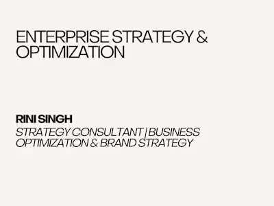 Enterprise Strategy & Optimization