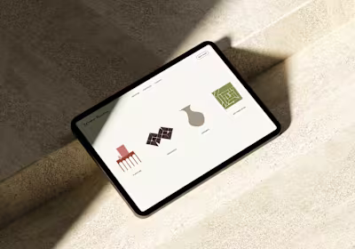 Website for Zeynep Begtas, furniture designer from NYC