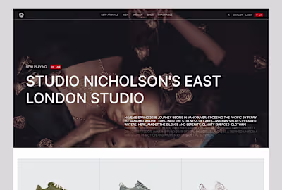 E-commerce Website Redesign