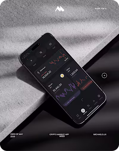 DeFi Portfolio Screen – Mobile App UI Design