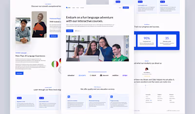 Oaks Learning Website on Behance
