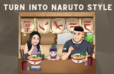 I will do ninja style for you in 5 hours with free background