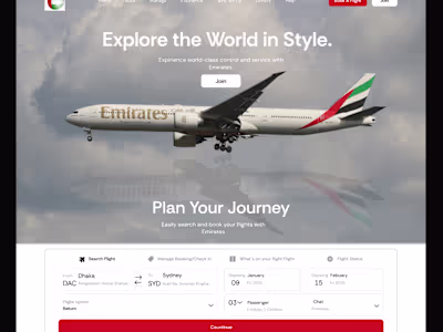 Airline full homepage