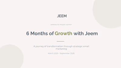 Jeem Email Marketing Transformation