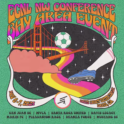 Flyer for a San Francisco Soccer Event