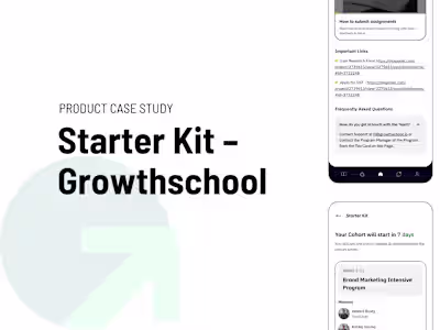 Starter Kit - Product Design Case Study