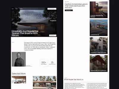 Horizon Edge — Architecture Framed by Light and Land