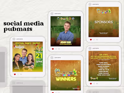 Festival Social Media Pubmats 